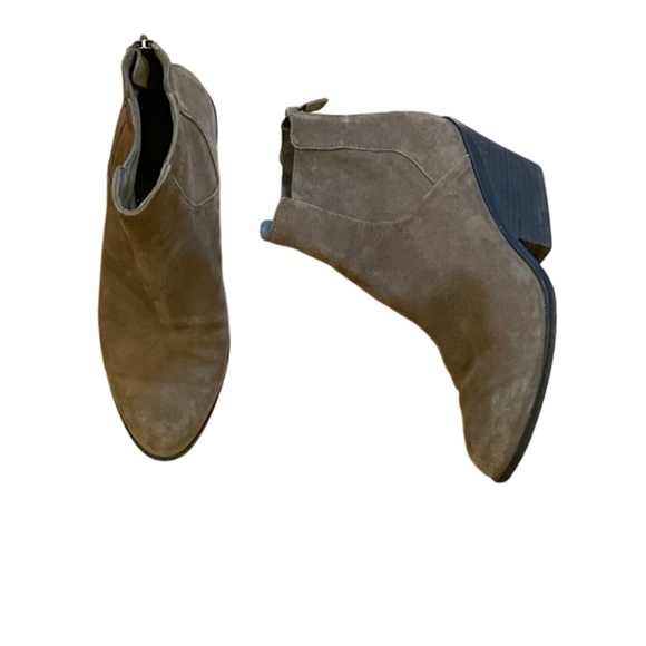 Eileen Fisher western ankle boot taupe mid heel 7 - Picture 1 of 7